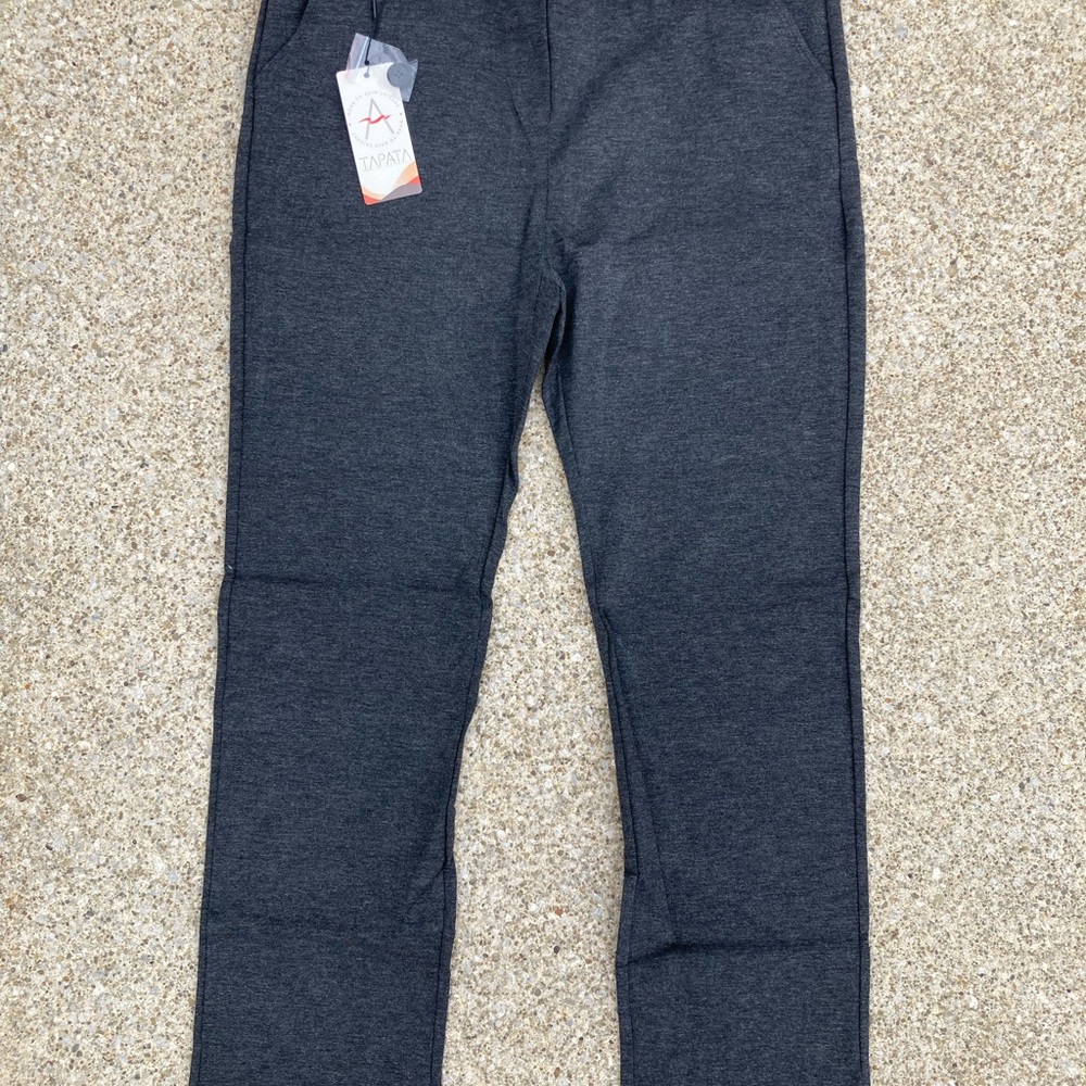 Tapata Women's Charcoal Dress Pants in XXL